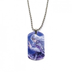 Renegade Immortal Anime double-sided full color printed military brand necklace price for 5 pcs