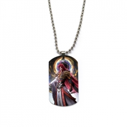 Renegade Immortal Anime double-sided full color printed military brand necklace price for 5 pcs