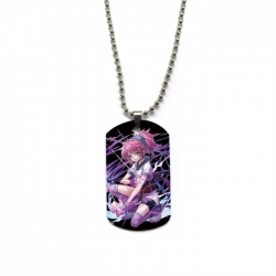 HunterXHunter Anime double-sided full color printed military brand necklace price for 5 pcs