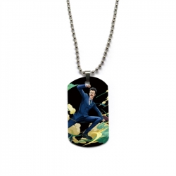 HunterXHunter Anime double-sided full color printed military brand necklace price for 5 pcs