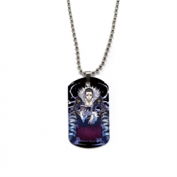 HunterXHunter Anime double-sided full color printed military brand necklace price for 5 pcs