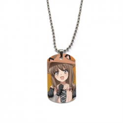 Rascal Does Not Dream of Bunny Girl Senpai&zwnj; Anime double-sided full color printed military brand necklace price for 5 pc