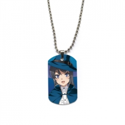 Rascal Does Not Dream of Bunny Girl Senpai&zwnj; Anime double-sided full color printed military brand necklace price for 5 pc