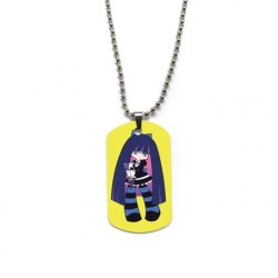 Panty & Stocking with Garterbelt Anime double-sided full color printed military brand necklace price for 5 pcs