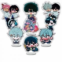 Alien Stage Anime Character acrylic Small Standing Plates  Keychain 6cm a set of 9