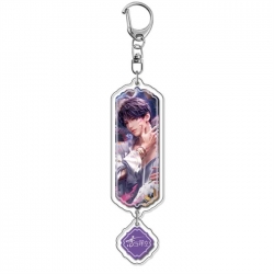 Love and Deepspac  Anime peripheral acrylic keychain Long pendant 8.5cm price for 5 pcs