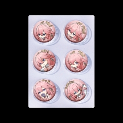 Genshin Impact Anime peripheral pill bar badge 25mm a set of 6 price for 5 sets 