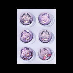 Genshin Impact Anime peripheral pill bar badge 25mm a set of 6 price for 5 sets 