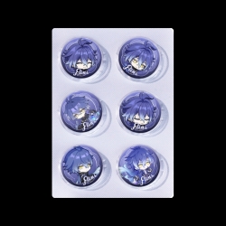 Genshin Impact Anime peripheral pill bar badge 25mm a set of 6 price for 5 sets 