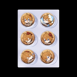 Genshin Impact Anime peripheral pill bar badge 25mm a set of 6 price for 5 sets 