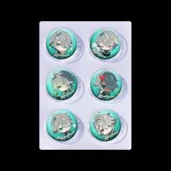 Genshin Impact Anime peripheral pill bar badge 25mm a set of 6 price for 5 sets 
