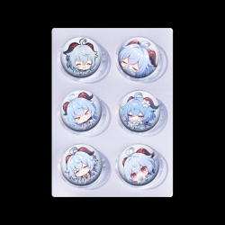 Genshin Impact Anime peripheral pill bar badge 25mm a set of 6 price for 5 sets 