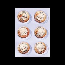 Genshin Impact Anime peripheral pill bar badge 25mm a set of 6 price for 5 sets 