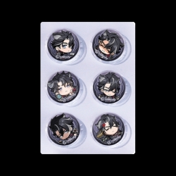 Genshin Impact Anime peripheral pill bar badge 25mm a set of 6 price for 5 sets 