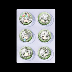 Genshin Impact Anime peripheral pill bar badge 25mm a set of 6 price for 5 sets 