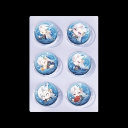 Genshin Impact Anime peripheral pill bar badge 25mm a set of 6 price for 5 sets 
