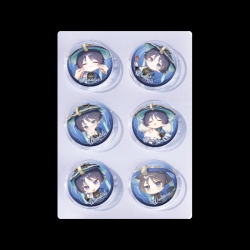 Genshin Impact Anime peripheral pill bar badge 25mm a set of 6 price for 5 sets 