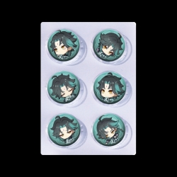 Genshin Impact Anime peripheral pill bar badge 25mm a set of 6 price for 5 sets 