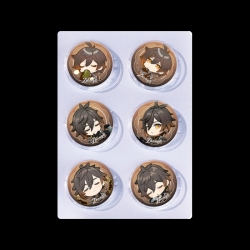 Genshin Impact Anime peripheral pill bar badge 25mm a set of 6 price for 5 sets 