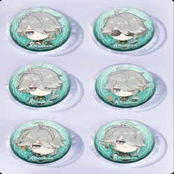 Genshin Impact Anime peripheral pill bar badge 25mm a set of 6 price for 5 sets 