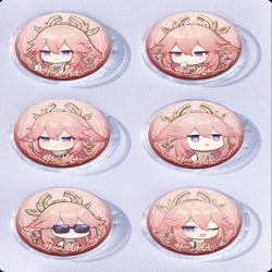 Genshin Impact Anime peripheral pill bar badge 25mm a set of 6 price for 5 sets 