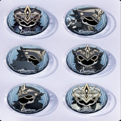Genshin Impact Anime peripheral pill bar badge 25mm a set of 6 price for 5 sets 