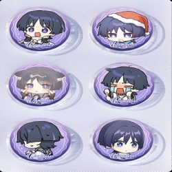 Genshin Impact Anime peripheral pill bar badge 25mm a set of 6 price for 5 sets 