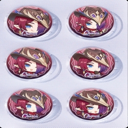 Genshin Impact Anime peripheral pill bar badge 25mm a set of 6 price for 5 sets 