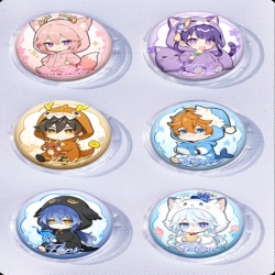 Genshin Impact Anime peripheral pill bar badge 25mm a set of 6 price for 5 sets 
