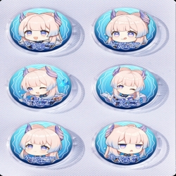 Genshin Impact Anime peripheral pill bar badge 25mm a set of 6 price for 5 sets 