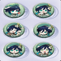 Genshin Impact Anime peripheral pill bar badge 25mm a set of 6 price for 5 sets 