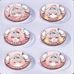 Genshin Impact Anime peripheral pill bar badge 25mm a set of 6 price for 5 sets 
