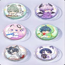 Genshin Impact Anime peripheral pill bar badge 25mm a set of 6 price for 5 sets 