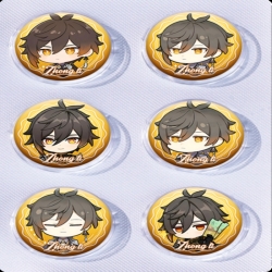 Genshin Impact Anime peripheral pill bar badge 25mm a set of 6 price for 5 sets 