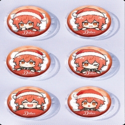 Genshin Impact Anime peripheral pill bar badge 25mm a set of 6 price for 5 sets