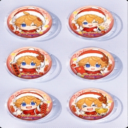Genshin Impact Anime peripheral pill bar badge 25mm a set of 6 price for 5 sets