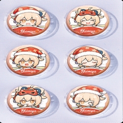 Genshin Impact Anime peripheral pill bar badge 25mm a set of 6 price for 5 sets