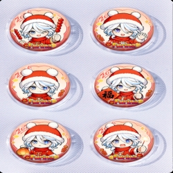 Genshin Impact Anime peripheral pill bar badge 25mm a set of 6 price for 5 sets