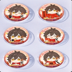 Genshin Impact Anime peripheral pill bar badge 25mm a set of 6 price for 5 sets