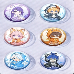 Genshin Impact Anime peripheral pill bar badge 25mm a set of 6 price for 5 sets