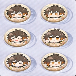 Genshin Impact Anime peripheral pill bar badge 25mm a set of 6 price for 5 sets