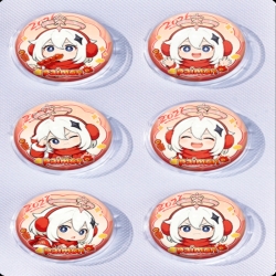 Genshin Impact Anime peripheral pill bar badge 25mm a set of 6 price for 5 sets