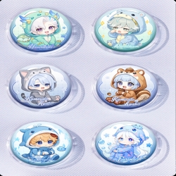 Genshin Impact Anime peripheral pill bar badge 25mm a set of 6 price for 5 sets