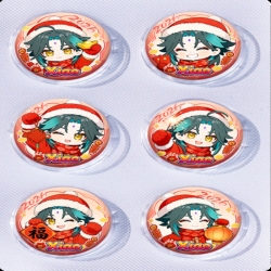 Genshin Impact Anime peripheral pill bar badge 25mm a set of 6 price for 5 sets