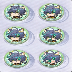 Genshin Impact Anime peripheral pill bar badge 25mm a set of 6 price for 5 sets