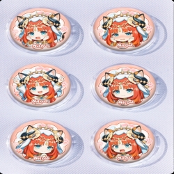 Genshin Impact Anime peripheral pill bar badge 25mm a set of 6 price for 5 sets