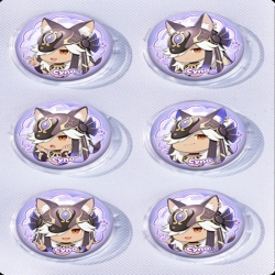 Genshin Impact Anime peripheral pill bar badge 25mm a set of 6 price for 5 sets
