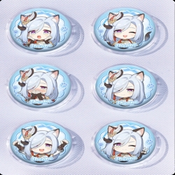 Genshin Impact Anime peripheral pill bar badge 25mm a set of 6 price for 5 sets