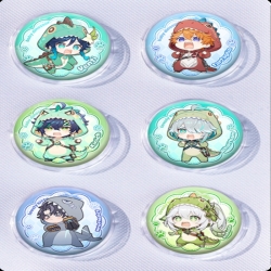 Genshin Impact Anime peripheral pill bar badge 25mm a set of 6 price for 5 sets