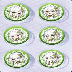 Genshin Impact Anime peripheral pill bar badge 25mm a set of 6 price for 5 sets
